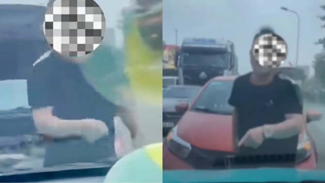 Tài xế ô tô đi sai phần đường, xuống xe tranh cãi với người đi đúng: CSGT Hà Nội lập tức vào cuộc
