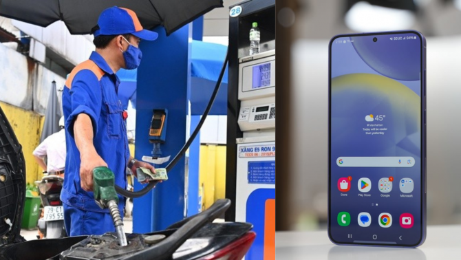Giá xăng dầu hôm nay tối 25/9: Xăng E5 và E10 tăng hơn 1.200 đồng, dầu Diesel neo cao, Samsung S24 rẻ bèo