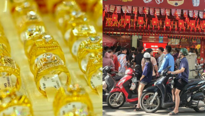 Giá vàng hôm nay 28/9 mới nhất: Vàng SJC và vàng 9999 đí hướng ngược nhau, vàng thế giới 'chạm đáy'