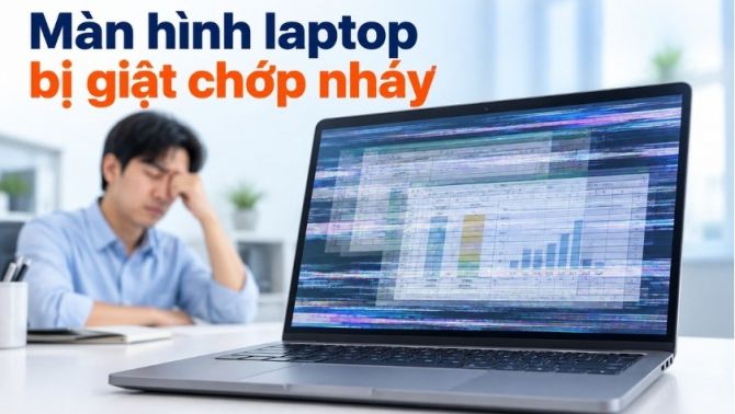 Màn hình laptop bị giật có cần thay mới? Cách xác định đúng nguyên nhân