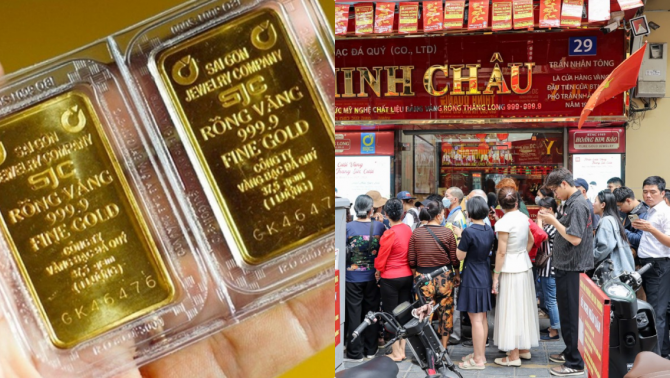 Giá vàng hôm nay 4/10: Vàng SJC vàng 9999 rẻ hiếm thấy sau cú giảm mạnh, người mua gồng lỗ nặng