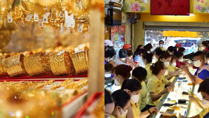 Bảng giá vàng hôm nay 5/10: Vàng SJC vàng 9999 diễn biến hiếm thấy, người mua đứng trước ngã rẽ lớn!