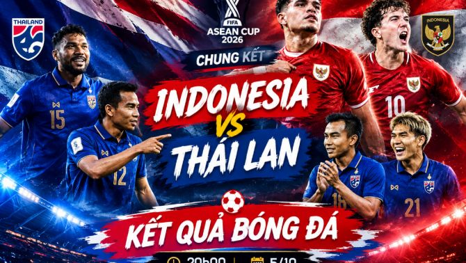 Kết quả bóng đá Indonesia vs Thái Lan - Cập nhật link xem trực tiếp FIFA ASEAN Cup 2026 trên FPT