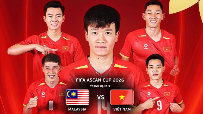 FPTPlay trực tiếp bóng đá Malaysia vs Việt Nam 16h ngày 5/10 - Link xem trực tiếp FIFA ASEAN Cup 2026