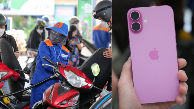 Giá xăng dầu hôm nay tối 6/10: E10 giảm 4.231 đồng từ đỉnh, Diesel neo cao, iPhone 16 giảm giá