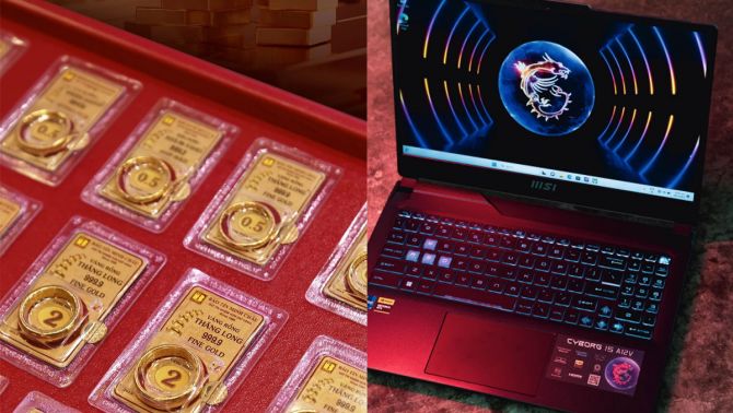 Giá vàng hôm nay 6/10: Vàng miếng, vàng nhẫn không đổi giá, laptop gaming MSI giá có giảm sâu?