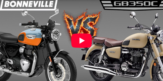 Triumph Bonneville T40 đụng độ Honda GB350C: 398cc đấu 348cc, ai mới là vua xe cổ?