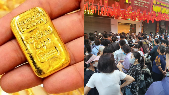 Bảng giá vàng hôm nay 8/10: Vàng SJC vàng 9999 bất ngờ giảm mạnh phiên trưa, vàng thế giới chạm đáy!