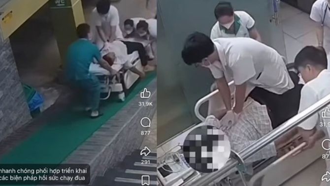 Thân thế bác sĩ trẻ ngồi trên băng ca ép tim cứu bệnh nhân ngừng tuần hoàn tại Nghệ An