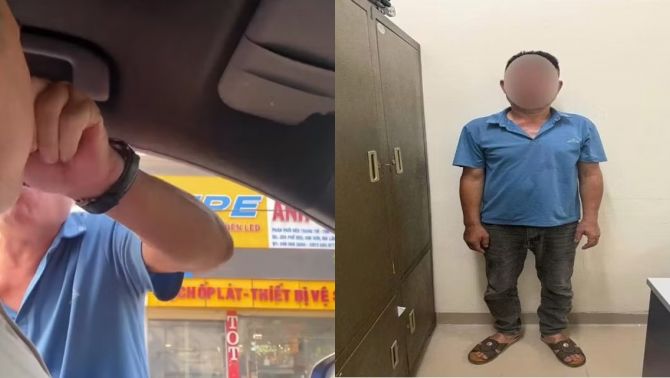 Danh tính người đàn ông chặn ô tô, véo mũi và tát tài xế ở Hà Nội, khai gì tại cơ quan công an?