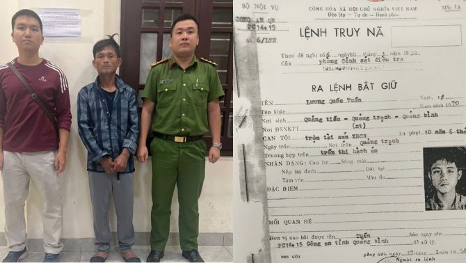 Bắt Lương Quốc Tuấn SN 1970 trốn truy nã 32 năm: Đổi tên, lập gia đình, có 2 con trai vẫn không thể thoát