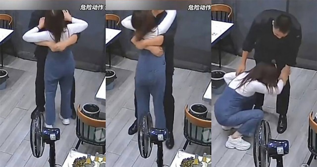 Người vợ gục xuống sau cái ôm của chồng, chồng chết lặng vì gãy 5 xương sườn