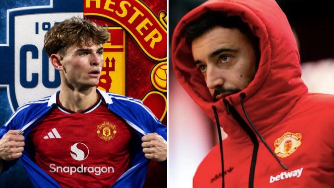 Bruno Fernandes đếm ngược ngày rời Old Trafford, Man United kích hoạt bom tấn Nico Paz thay thế?