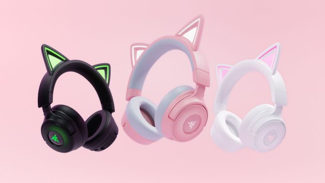 Razer Kraken Kitty V3 ra mắt: Tai nghe gaming tai mèo RGB dành cho streamer và cosplayer