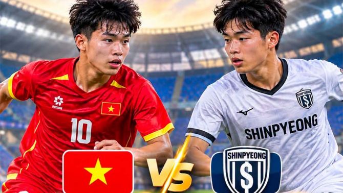 Kết quả bóng đá U17 Việt Nam vs U17 Shinpyeong FC hôm nay 28/10 - Giao hữu: Bữa tiệc bàn thắng