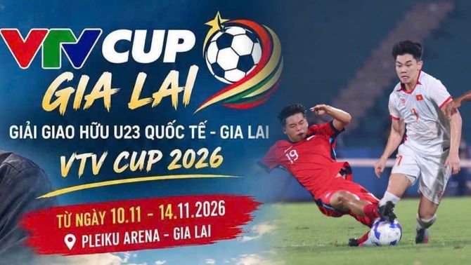 Xem TRỰC TIẾP U23 Việt Nam đấu U23 Singapore ở đâu, kênh nào? Kênh xem miễn phí Gia Lai VTV Cup 2026
