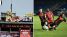 V.League chịu ảnh hưởng xấu từ bão số 5 Kajiki, 1 trận đấu nguy cơ bị hoãn vì SVĐ hư hại nặng nề