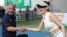 Chị đẹp Vbiz bị đồng nghiệp vung vợt pickleball trúng mặt, 'thủ phạm' là cái tên hot đình đám