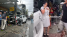 Clip hiện trường vụ ô tô mất lái lao vào chợ Đà Nẵng, tông trúng người đi đường và làm gãy đôi cột điện