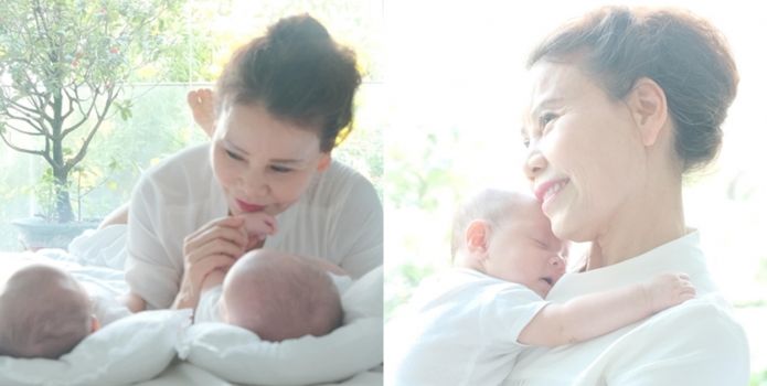 Phản ứng của bà ngoại với cặp sinh đôi Leon – Lisa nhà Hồ Ngọc Hà khiến nhiều người thích thú.