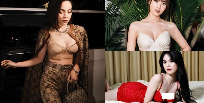 Loạt ảnh Hồ Ngọc Hà mặc áo trễ nải, khoe vòng 1 'size khủng' nóng bỏng hơn cả Ngọc Trinh, Lan Ngọc