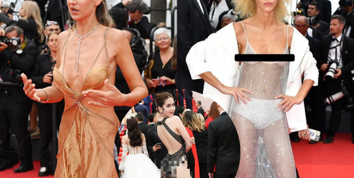 Loạt trang phục ‘mặc như không’ tại Cannes 2022, bộ váy từng ‘gây bão’ của Ngọc Trinh cũng chào thua