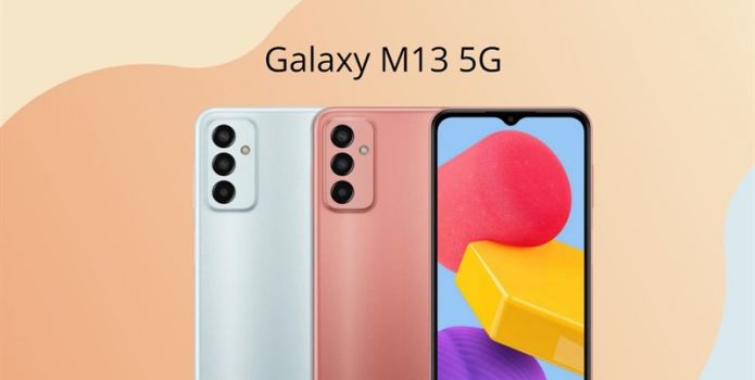 Samsung Galaxy M13 5G lộ diện thiết kế chính thức: 3 tùy chọn màu sắc cá tính với camera chính 50MP