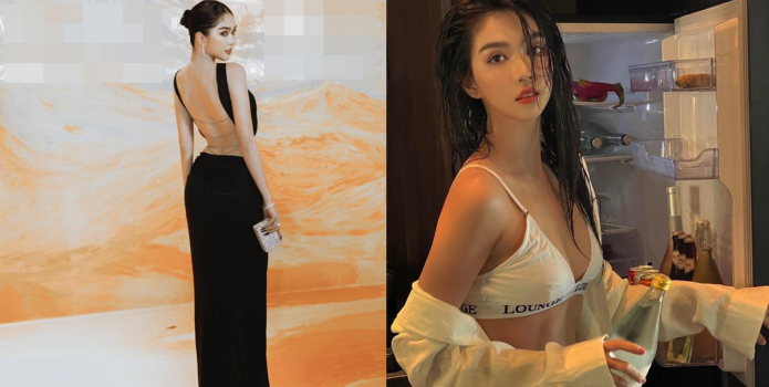 Ngọc Trinh diện đầm với phong cách khác lạ, khoe lưng trần cùng vòng eo phẳng lì đáng kinh ngạc