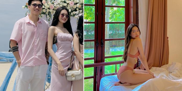 Vợ sắp cưới Đoàn Văn Hậu khoe vòng 3 'bốc lửa', đáp trả tin đồn 'ăn cơm trước kẻng' với trụ cột ĐTVN