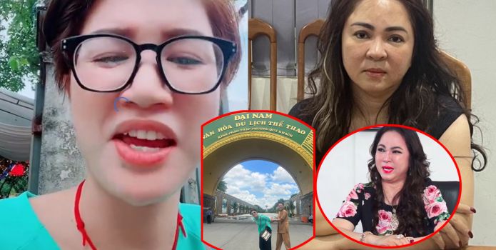 Trang Khàn định làm điều sằng bậy ở cổng Đại Nam, tung clip 'mỉa mai' bà Nguyễn Phương Hằng bị bắt