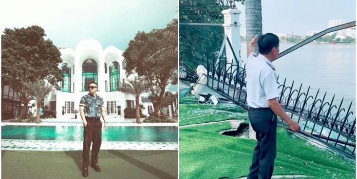 Cổng biệt thự triệu đô của Vũ Khắc Tiệp bị tông sập, khung cảnh hoang tàn khiến nhiều người xót xa