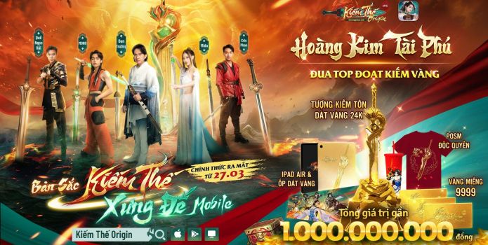 Open Beta vào 27/3, Kiếm Thế Origin chính thức khẳng định “bản sắc Kiếm Thế - Xưng đế mobile”