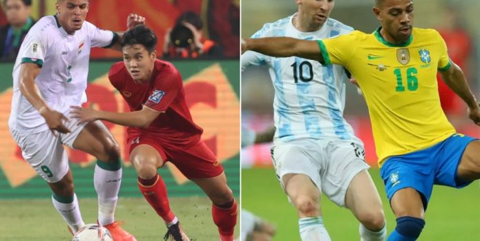 Lịch thi đấu bóng đá 22/11: ĐT Việt Nam đón tin dữ tại VL World Cup 2026; Brazil đại chiến Argentina