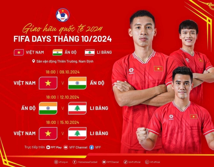 lich thi dau đt viet nam fifa dáy thang 10