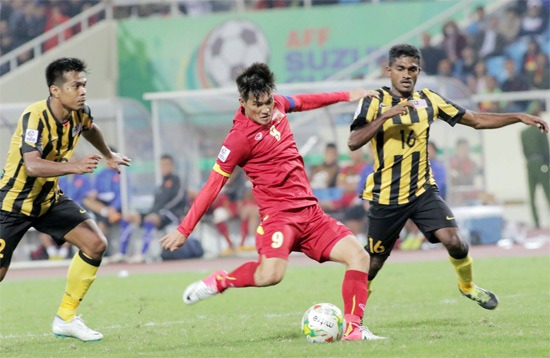 đt viet nam thua malaysia aff cup