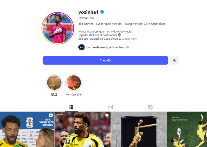 instagram ca nhan cua vozinha