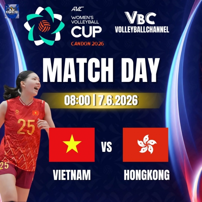 truc tiep bong chuyen nu viet nam vs hong kong trung quoc