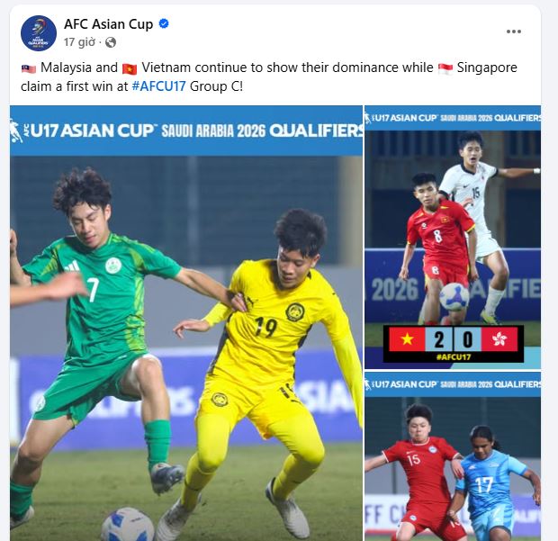afc danh gia ve u17 viet nam vs u17 malaysia