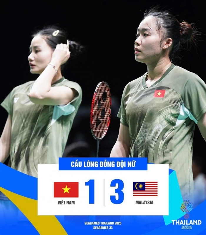 cau long viet nam thua tran tai sea games 33