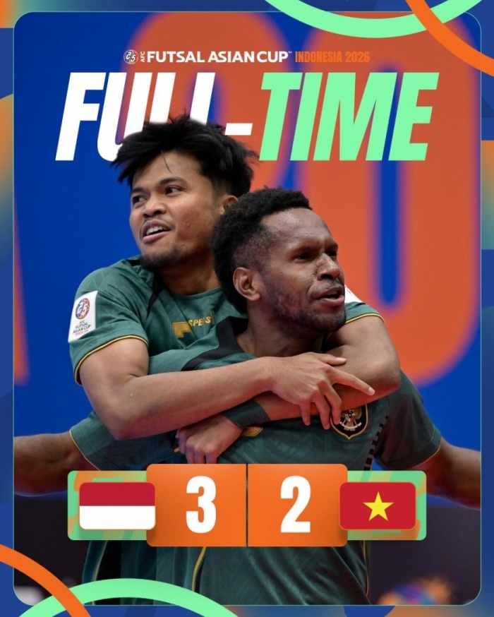 futsal viet nam thua tran moi nhat