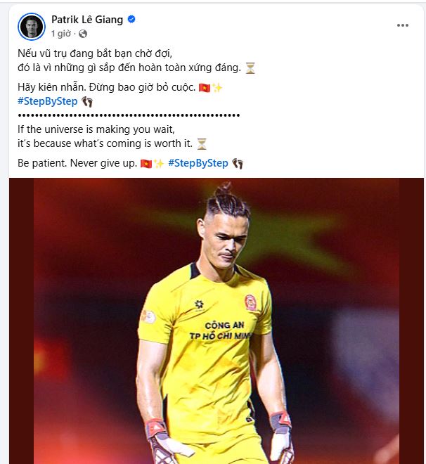 patrik le giang phan ung sau khi lo hen voi đt viet nam