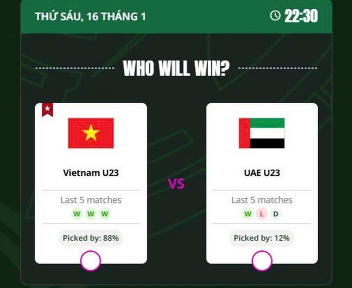 sieu may tin hdu doan ket qua tran u23 viet nam vs u23 uae