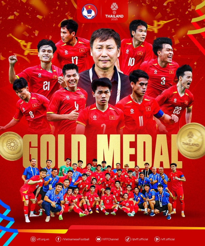 u22 viet nam huy chuong vang sea games 33 moi nhat 2