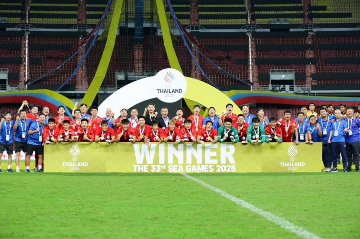 u22 viet nam huy chuong vang sea games 33 moi nhat