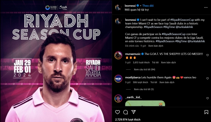 CHÍNH THỨC: Rời Mỹ, Messi xác nhận tái hợp Ronaldo tại Al Nassr