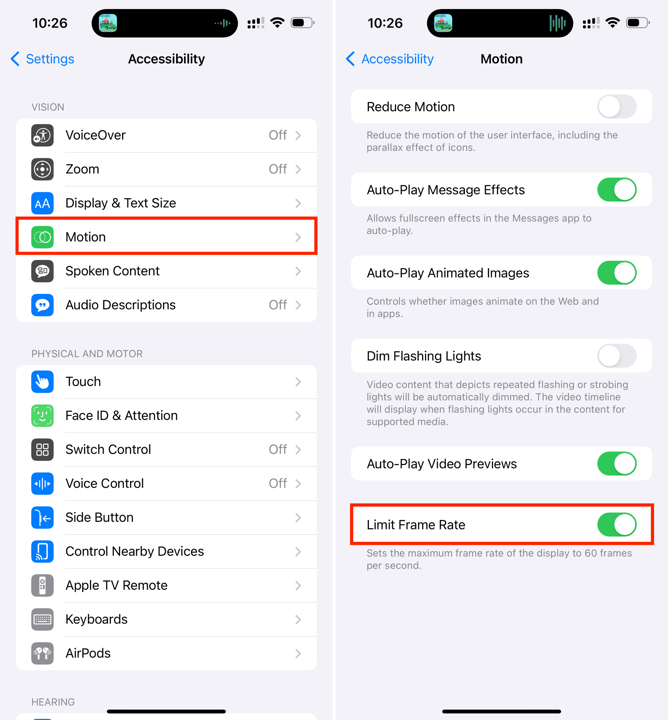 Turn-on-Limit-Frame-Rate-in-iPhone-Motion-settings (1)