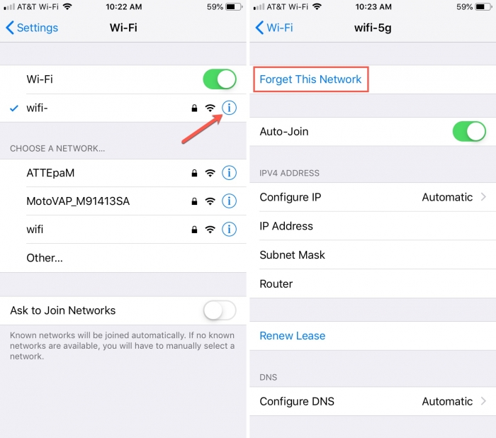 Forget-WiFi-Network-iPHone