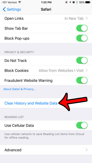 ios-9-delete-history-cookies-data-safari-3