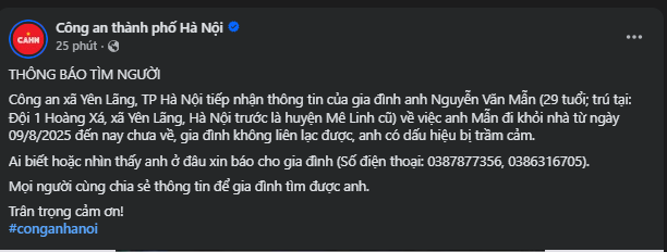 Vu-nam-thanh-nien-o-ha-noi-mat-tich-suot-11-ngay-qua-gia-dinh-vua-tiet-lo-thong-tin-gay-soc