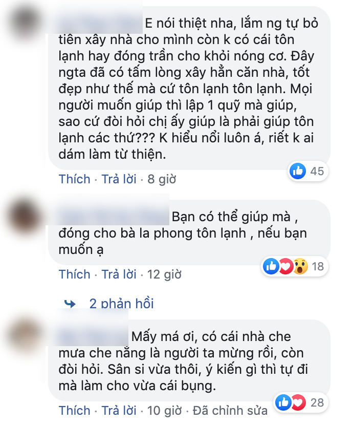 Xây nhà cho bà cụ nghèo bằng tiền túi, vợ chồng Thủy Tiên vẫn bị trách móc: “Sao không mua tôn lạnh” ảnh 10